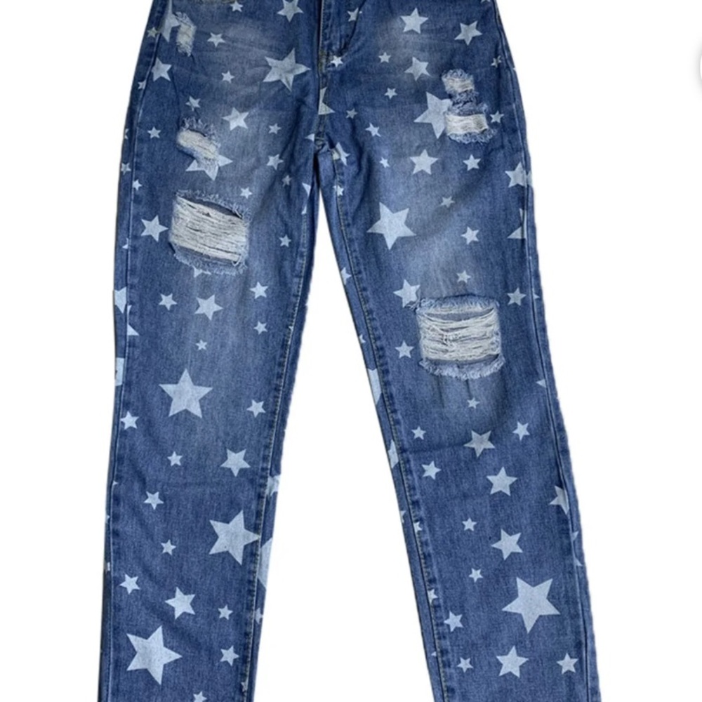 Women's Star Print Jeans